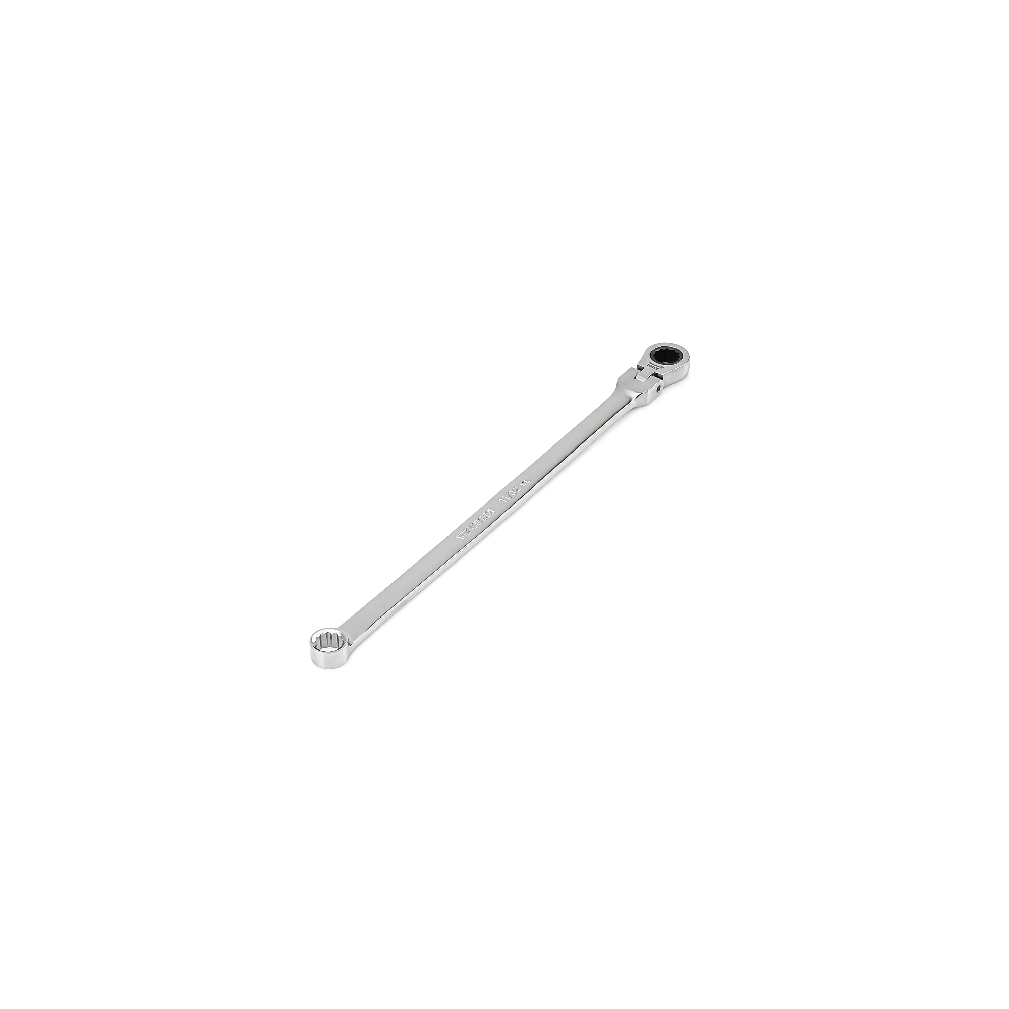 TEKTON 11/32 Inch Long Fixed/Flex Head 12-Point Ratcheting Box End Wrench | WRB35309
